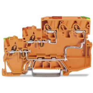 WAGO 2000-5357/101-000 Actuatorklem 3-etages 7 mm Push-In-klem Oranje 15 stuk(s)