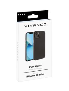 Vivanco Pure Backcover Apple iPhone 13 Mini Zwart Inductieve lading, Stootbestendig