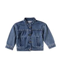 Your wishes winter jas meisjes - blauw - denim, bloem