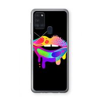 Lip Palette: Samsung Galaxy A21s Transparant Hoesje