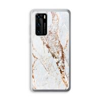 Goud marmer: Huawei P40 Transparant Hoesje