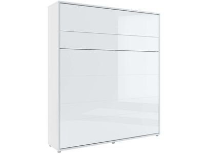 Opklapbed CONCEPTION PRO 180x200 cm wit/hoogglans wit (verticaal) zonder kasten