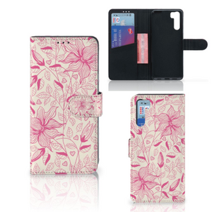 OPPO A91 | Reno3 Hoesje Pink Flowers