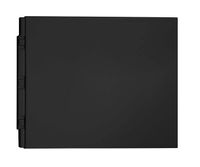 Polysan Plain bad zijpaneel mat zwart 80x59cm - thumbnail