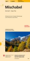 Wandelkaart 284T Mischabel | Swisstopo