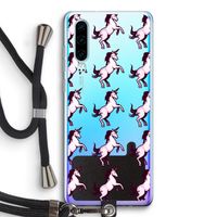 Musketon Unicorn: Huawei P30 Transparant Hoesje met koord