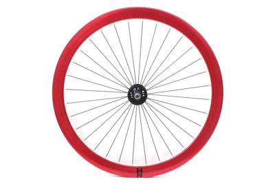 H plus Son Formation Face Fixed Gear Voorwiel - Rood H plus Son Formation Face Fixed Gear Voorwiel - Rood