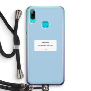 Reminder: Huawei P Smart (2019) Transparant Hoesje met koord