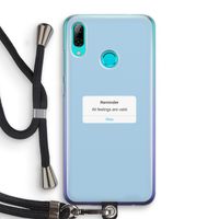 Reminder: Huawei P Smart (2019) Transparant Hoesje met koord
