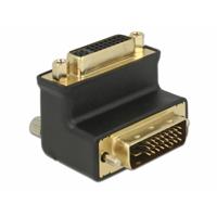 Delock 65866 DVI Adapter [1x DVI-stekker 24+1-polig - 1x DVI-bus 24+5-polig] Zwart