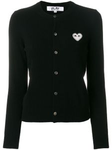 Comme Des Garçons Play cardigan à logo poitrine - Noir