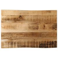 Tafelblad met natuurlijke rand 70x40x2,5 cm massief mangohout