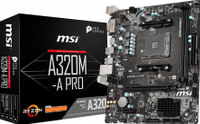 A320M-A PRO - Moederbord - micro ATX - Socket AM4 - AMD A320 - USB 3.1 Gen 1 - Gigabit LAN - thumbnail