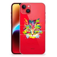 iPhone 14 Plus Telefoonhoesje met Naam Cat Color