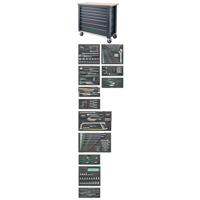 Stahlwille 98830181 Premium gereedschapsset 267-delig Met mobiele werkbank WB625 7 laden (b x h x d) 1150 x 1045 x 500 mm