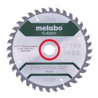 Metabo Accessoires Cirkelzaagblad | "Precision Cut Classic" | 160x20mm | Z36 WZ 10° - 628278000