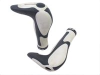 Ergotec Handvatset X-act safety grip zwart/ wit 147mm - thumbnail