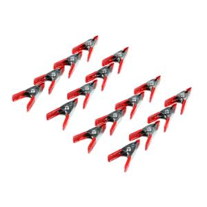 Benson Zeilklemmen/veerklemmen - 24x - staal - 5 cm - mini lijmklemmen