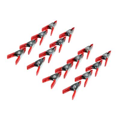 Benson Zeilklemmen/veerklemmen - 24x - staal - 5 cm - mini lijmklemmen