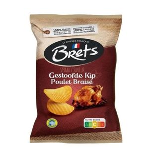 Brets Brets - Gestoofde Kip Chips 125 Gram 10 Stuks
