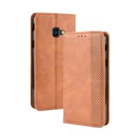 Magnetische gesp retro Crazy Horse textuur horizontale Flip lederen case voor Galaxy Xcover 4s/Xcover 4 met houder & kaartsleuven & fotolijstjes (bru