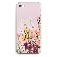 Painted wildflowers: iPhone 5 / 5S / SE Transparant Hoesje