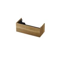 INK - Onderkast 1 Lade Push 2 Open Bestaande Uit - 1000x450x376 Mm - Massief Eiken Aqua