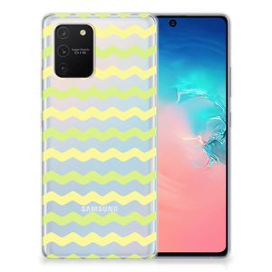 Samsung Galaxy S10 Lite TPU bumper Waves Yellow