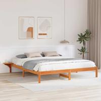Bedframe met nachttafels Wasbruin 180 x 200 cm Wasbruin Bedframe met nachttafels Wasbruin 180 x 200 cm Wasbruin