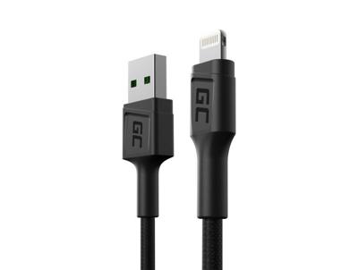Green Cell KABGC24 Lightning-kabel 0,3 m Zwart