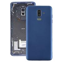 Achtercover met Zijkleutels & camera lens voor Galaxy J8 (2018) J810F/DS J810Y/DS J810G/DS (blauw)