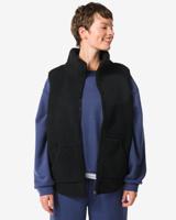 HEMA Dames Sherpa Bodywarmer Zwart (zwart)