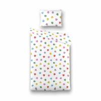 Dekbedovertrek Candy Hearts Romantisch 140x200 Cm Fresh And Co Kids - Dekbed-Discounter.nl