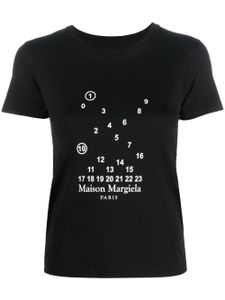 Maison Margiela t-shirt en coton à motif signature - Noir