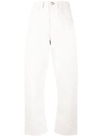 Jil Sander jean cigarette à taille haute - Blanc - thumbnail