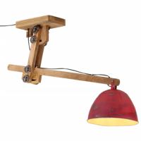 Plafondlamp 25 W E27 105x30x65-108 cm verweerd rood