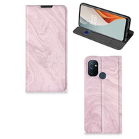 OnePlus Nord N100 Standcase Marble Pink - Origineel Cadeau Vriendin - thumbnail