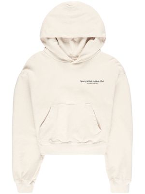 Sporty & Rich hoodie en coton à logo imprimé - Tons neutres