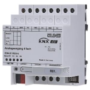 2204.01 REG A  - EIB, KNX analogue actuator 4-fold for the conversion of EIB, KNX telegrams to analogue signals, 2204.01 REGA