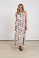 Nukus Monique Dress Print Nks14028 Lange Jurken 143 Offwhite/fango