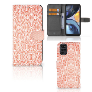 Motorola Moto G22 Telefoon Hoesje Pattern Orange