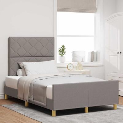 Bedframe met hoofdeinde Taupe 120 x 200 cm Stof