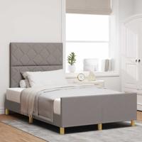Bedframe met hoofdeinde Taupe 120 x 200 cm Stof