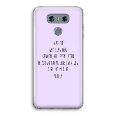 GSM: LG G6 Transparant Hoesje
