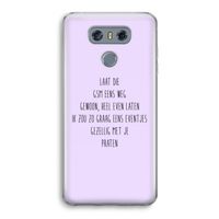 GSM: LG G6 Transparant Hoesje
