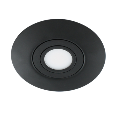 LED spot XXL kantelbaar 5Watt rond ZWART IP65 dimbaar