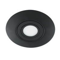 LED spot XXL kantelbaar 5Watt rond ZWART IP65 dimbaar