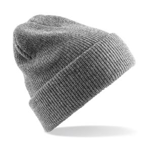 Beechfield Heritage Beanie - gebreid - wintermuts - grijs - volwassenen - Dames / herenmuts