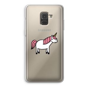 Eenhoorn: Samsung Galaxy A8 (2018) Transparant Hoesje
