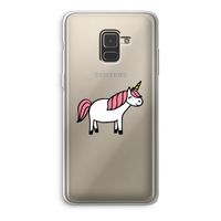 Eenhoorn: Samsung Galaxy A8 (2018) Transparant Hoesje